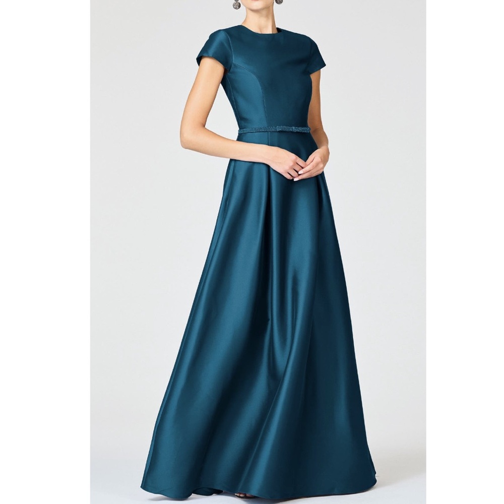 Sachin & Babi Blythe Embellished Satin Gown Dress Size 14
